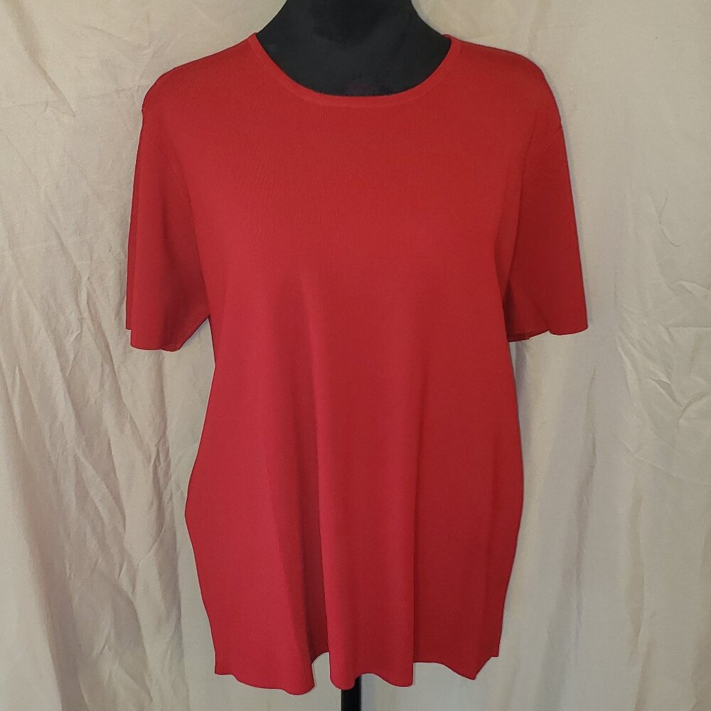 HW New York Red Short Sleeve Top - 1